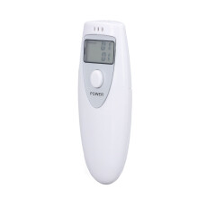 Portable ABS Alcohol Tester, Accurate Breathalyzer, White, 0.00-0.19%BAC