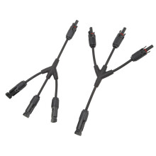 2 Stück Solaranschlussverbinder 3-zu-1 Y-Paralleldapter-Kit PPO
