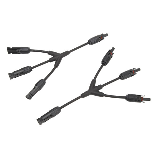2 Stück Solaranschlussverbinder 3-zu-1 Y-Paralleldapter-Kit PPO 2