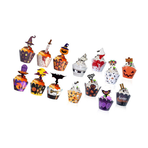 Thanksgiving Dessert Decorations Turkey Cupcake Wraps Easy-M