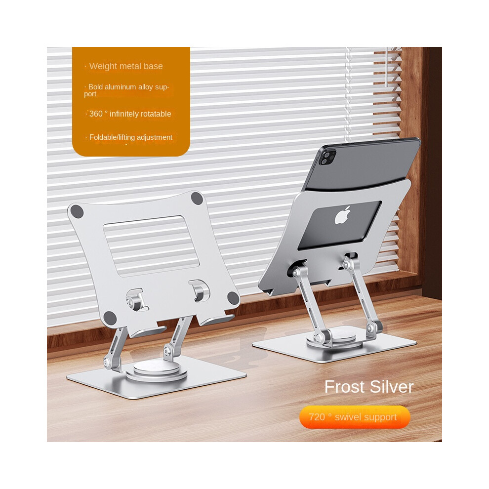 (Rotating Tablet Computer Stand Universal For Mobile Phones And Tablets Within 13 Inches) 360 Rotation Tablet Computer Stand Silver 8581700665352