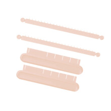 Food Safe Curved Cake Decorating Tool With Nonslip-Nordic Pink
