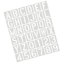 36Pcs Letter And Number PET Stencils for Painting Craft Project