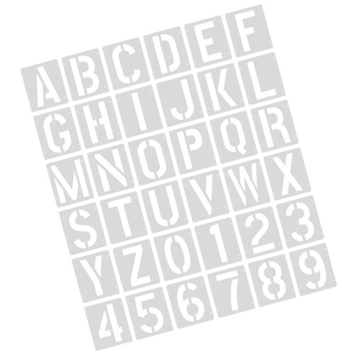 36 stuks letter- en nummertekeningstencils herbruikbare