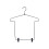 Black Space Efficient Wardrobes Clothes Hanger-Style A 1