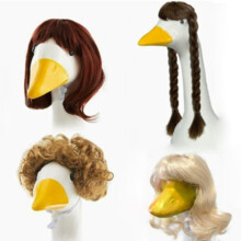 Set van 4 grappige huisdierenkostuums, ganzenhoofdtooi,-C-stijl