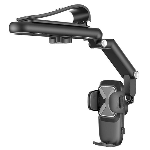 (Grey) Rotatable and Retractable Car Phone Holder