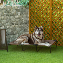 PawHut Elevated Dog Bed Cooling Raised Pet Cot for Indoor Outdoor Use, XX Large