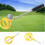 (Yellow) 8 Sections Golf Training Shaft Telescopic Pick Up Retriever Picker Golf Ball 1