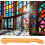 Stained Glass Foiling Tool with Copper Foil Applicator, Smooth Application, Fits Multiple Tape Sizes, Orange 2