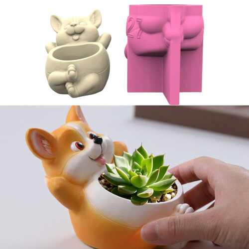 Jardinière créative pour chien, moule en Silicone robuste pour 1