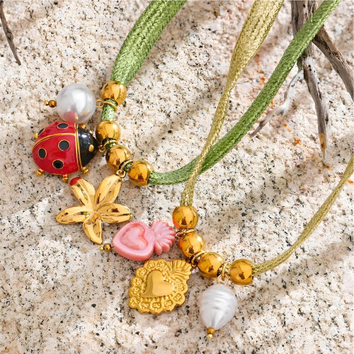 Collier plaqué or réglable, chaîne de corde tissée, bijoux de-2 1