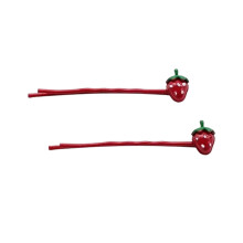 Cute Fruit Themed Nonslip Hair Clips All Ages Lightweight-A