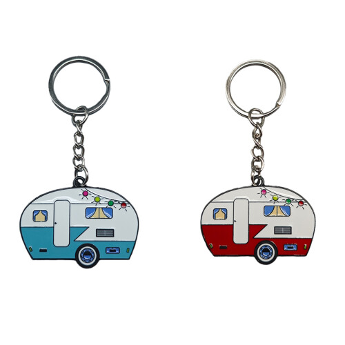 Campers Campers Keychain Set Unique Double Sided Designs-Red 1