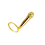 Microphone Keychain Singing Aficionado Gift Mic Keyring-Gold 1