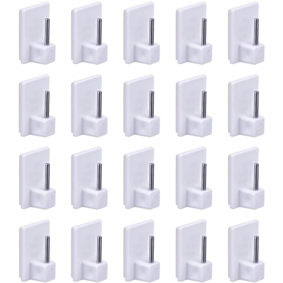 Low-Voltage Cable Staple For Reliable Securing, High-Quality Plastic Staples Ensure Safe And Secure Attachment Of Wires Without Damage, 20Pcs White 9347418499974