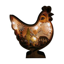 (G) Fashion  Wooden Animal Statues and Figurines Home Ornament Multilayer Woodland  Silhouette and Sculpture