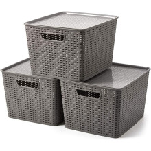 Plastic Storage Baskets, Versatile Storage Solutions For Clutters With Sturdy Long-lasting Bpa Free Material, Perfect For Bathroom, Kitchen, And More,