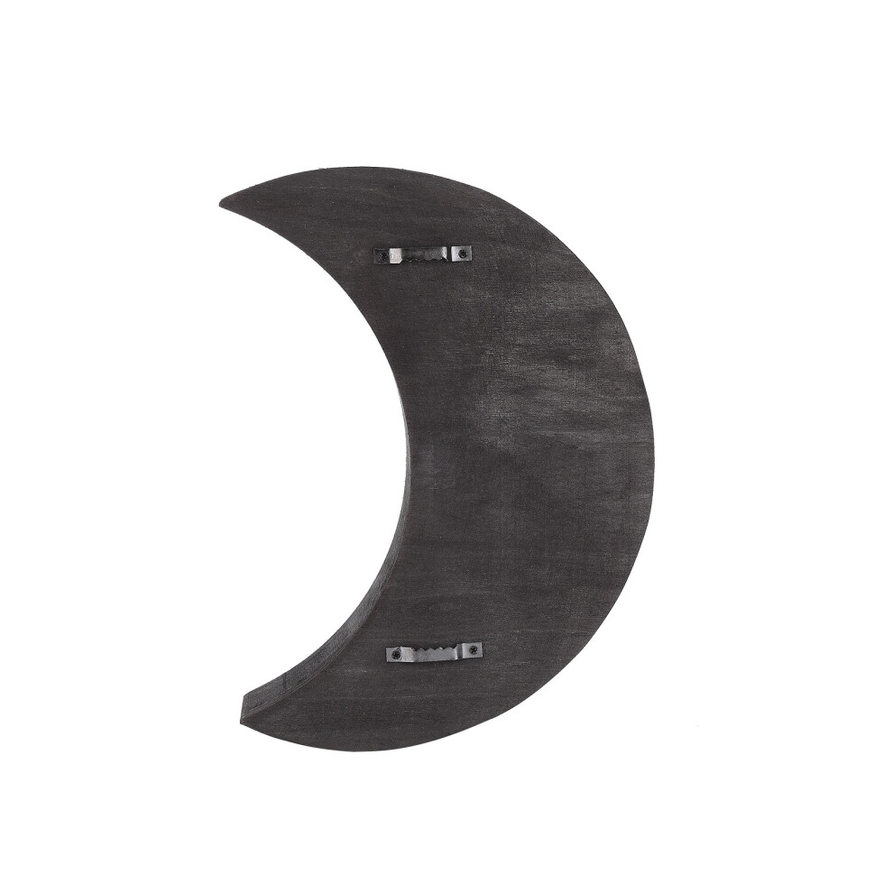 Floating Crescent Moon Wall Shelf Wall-Mounted Crystal Display Shelves Decorative Storage For Healing Crystals Essential Oils Bohemian Home Decor Gift 9074015293727