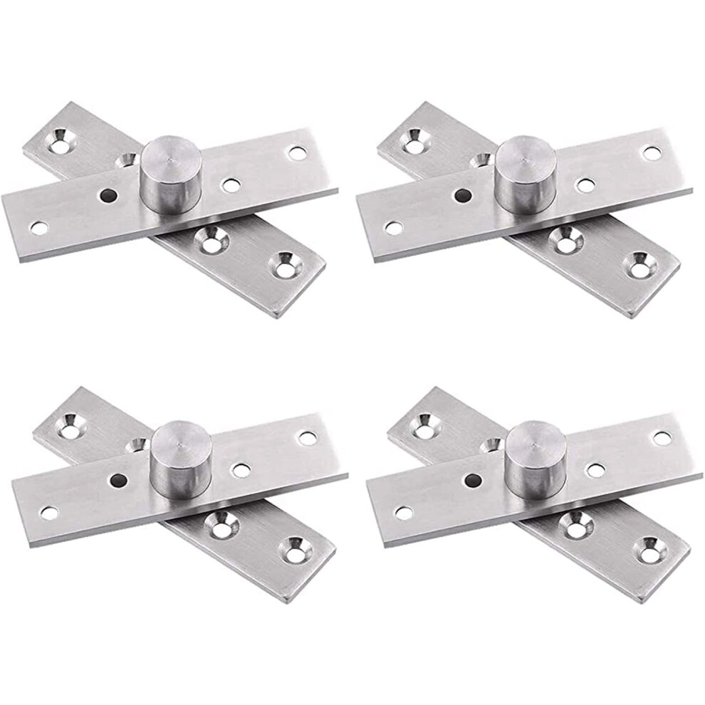 Heavy Duty Concealing Hinges With Smooth Bearings, Offset-Axes Rotating Hinge For Bedrooms Living Rooms Hotels Large Building Rotating Doors (4Pcs) 9405630822304