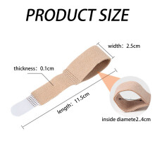 Corretor de dedo em martelo, tala de tecido antiderrapante para os dedos, tira de velcro ajustável para proteção e alívio da dor em dedos