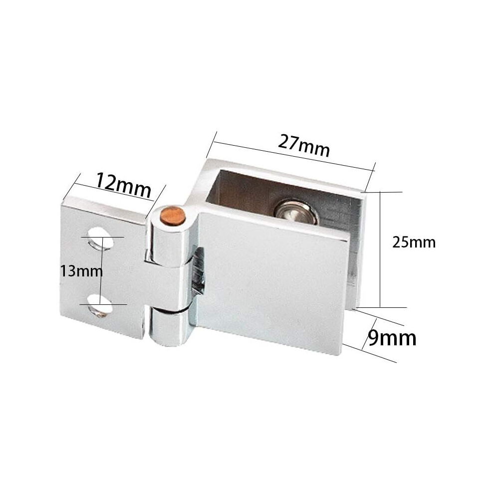 Stylish Showcase Cabinet Glass Clamp, Glass Hinge With Wire Drawing Polished Surface For 5-8Mm Glass Thickness, Enhance Your Bathroom Or Kitchen 9128293495714