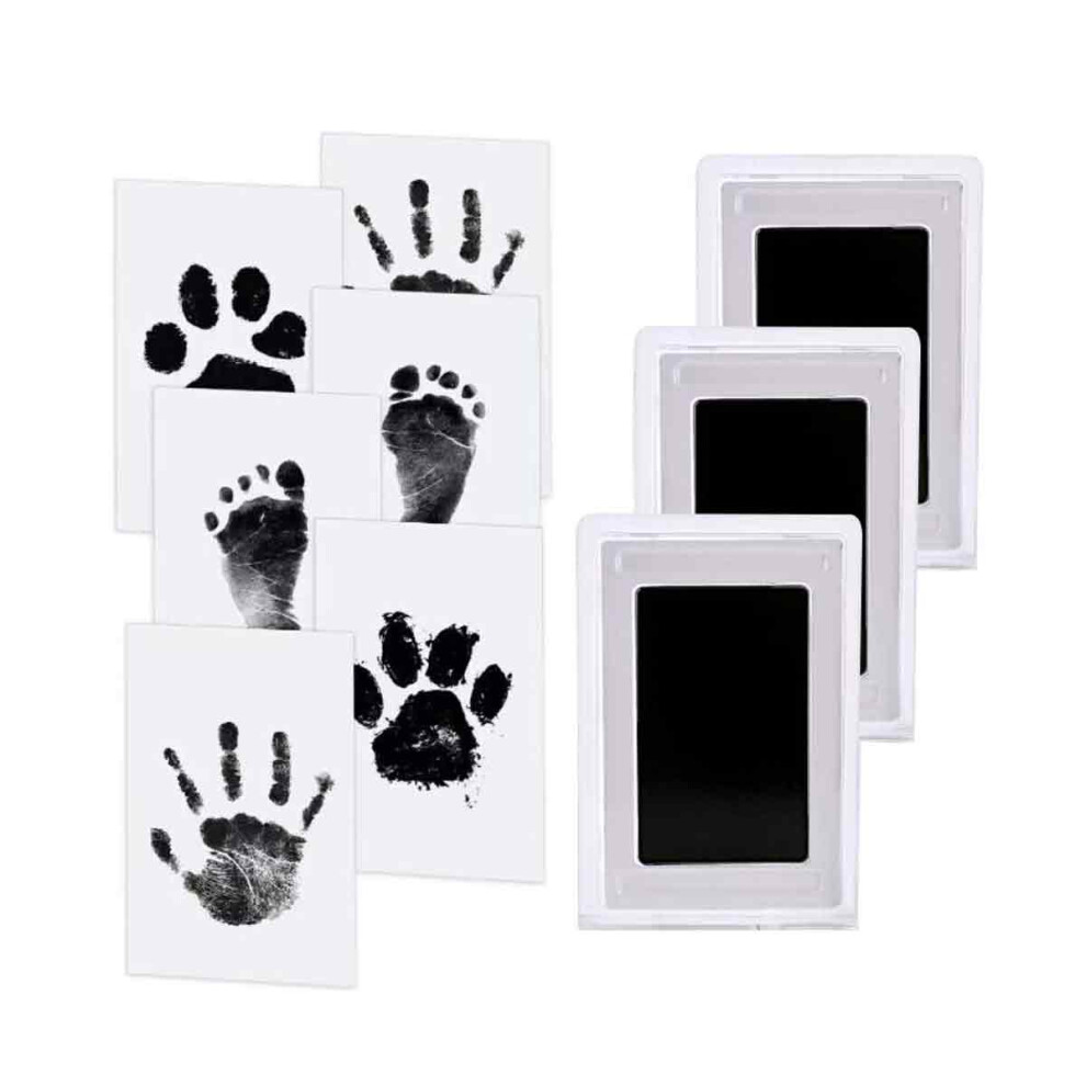 Adorable Babyprints, Clean-Touch Ink Pad Ensures Mess-Free No Touch Baby Handprint And Footprint Impression Kit, Keepsake Gift For New Parents, 100%
