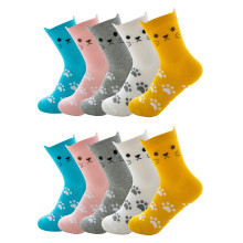 Calzini con simpatici gatti per donna, calzini alla caviglia comodi e morbidi in misto cotone, taglia unica con polsino regolabile, design