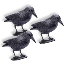 Realistic Crow Decoys, Full Body Hunting, Waterproof, Sturdy Durable, Scratch Resistant, High Quality Pe Material, Easy To Use, Hang Or Stand, Yard