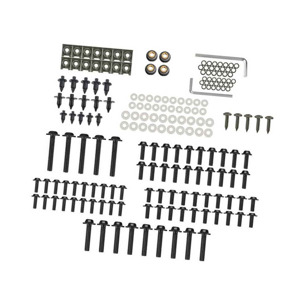 Speed Fastener Replacement Set, Carbon Steel Galvanized U-Type Fasteners, Stainless Steel U-Style Clip-On Nut, Ideal For Motorcycle Fairing 9128293054737