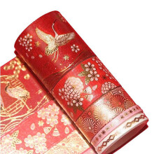 Origami Innovation: Square Origami Paper, 5 Sheets Of Eco-Friendly Cotton Papers, 0.59 Inches (15 Mm) Wide By 5 Meters Long, Fashion Design, Suitable