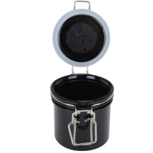 250ml Eyelash Glue Storage Container Black with Seal & Temp Display
