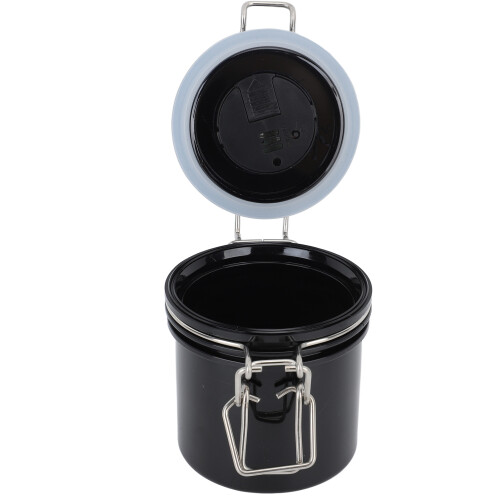 250ml Eyelash Glue Storage Container Black with Seal & Temp Display