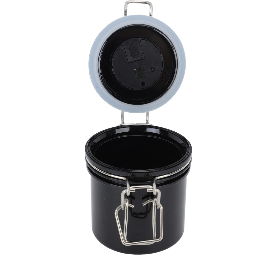 Black 250Ml Eyelash Glue Storage Container With Seal & Temp Display