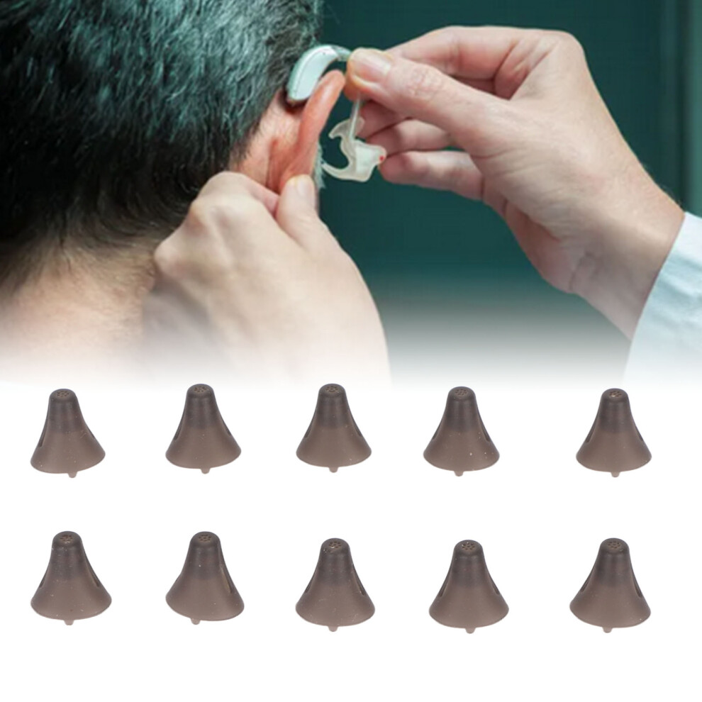 10pcs Silicone Open Domes for Sound Aids, Reduce Fatigue, Enhance Hearing