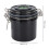 250ml Eyelash Glue Storage Container Black with Seal & Temp Display 2