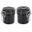 250ml Eyelash Glue Storage Container Black with Seal & Temp Display 12