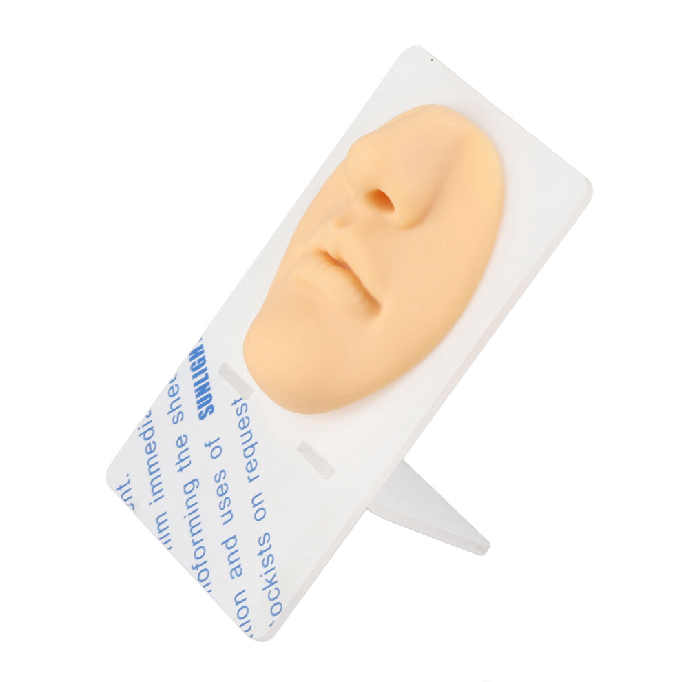 Realistic Silicone Nose & Mouth Model for Piercing and Jewelry Display