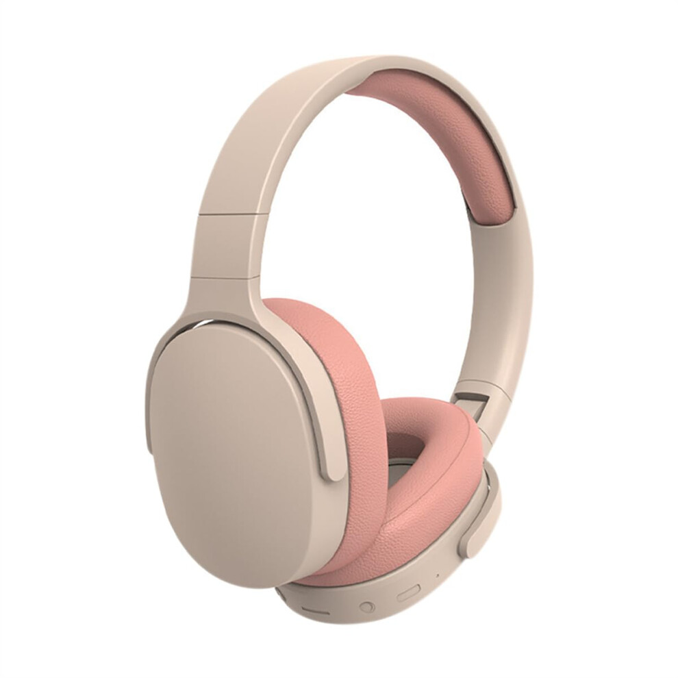 Bluetooth Headphone Overear With Mic For Small Head 22H Playtime, Noise Cancelling, Foldable Headset, Phones, Pad Pink 9347817929003