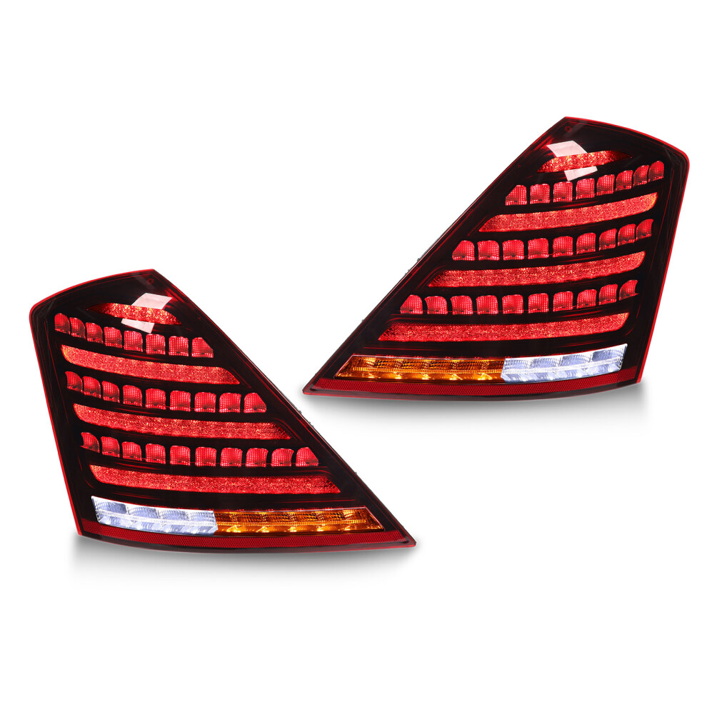 Maybach Style Led Tail For Benz S-Class W221 2006-2013, / Light/Red/White 8331369015186