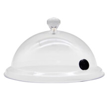 Portable Hand-held Smoke Infuser Cloche Dome Cover for Plates, Bowls, Glasses, 12x21.5cm Smoking Gun Accessory