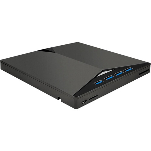USB 3.0 DVD Player With TF/SD Card Reader, CD/DVD Burner, HDMI 1080P Desktop/Laptop Compatible, Charging Function 2