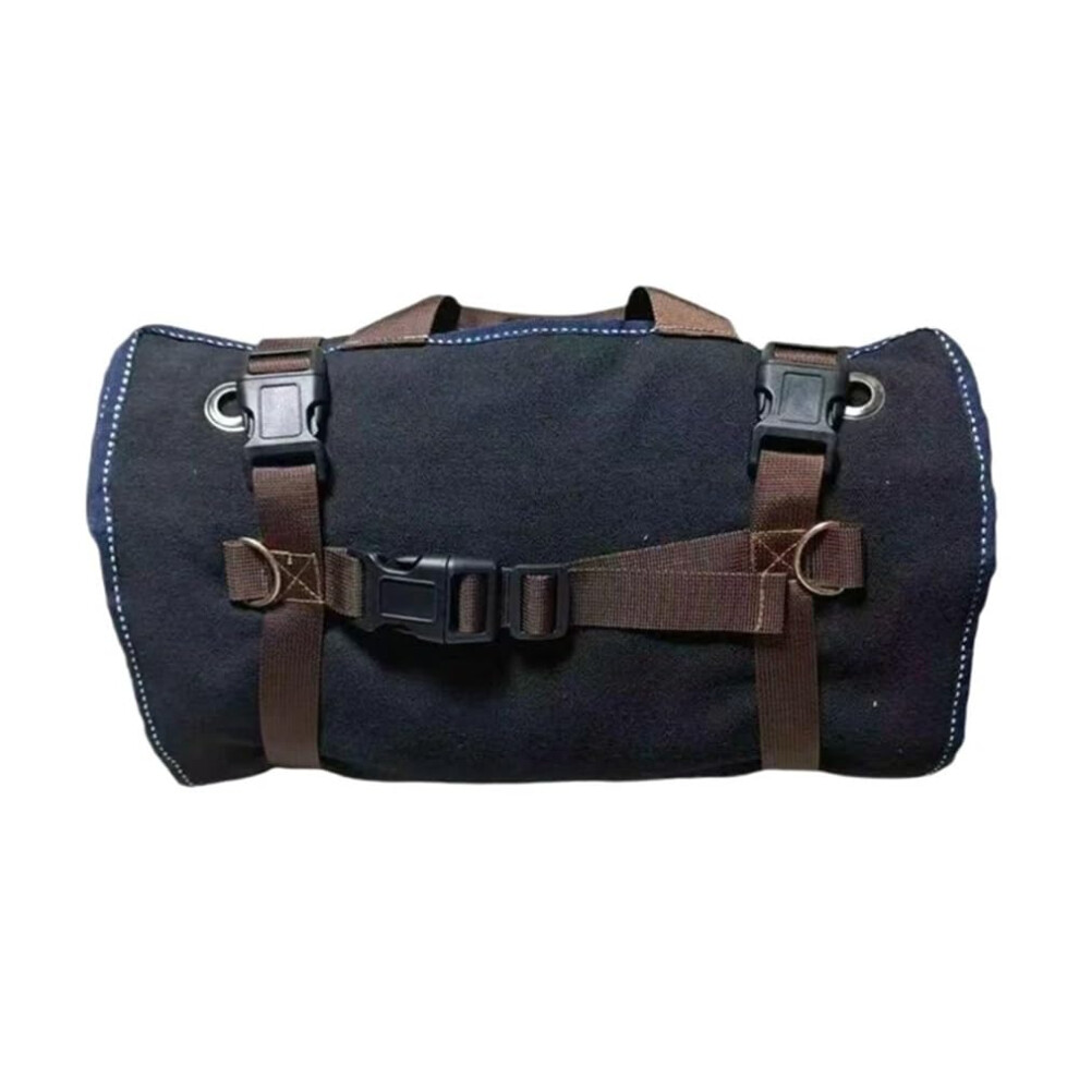 15 Pocket Waxed Canvas Tool Roll Up Bag Tool Organizer For Mechanics And Home Repairs Durable Portable Storage 9347817929683