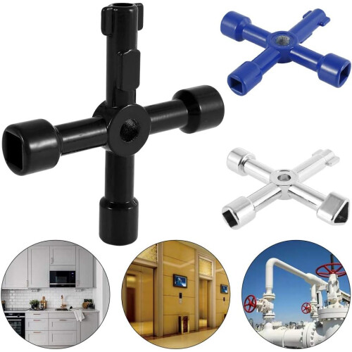Utility Key, Multi-application Electric Cabinet Panel Keys For Meter Box And Public Places 1
