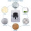 Angle Adjustable Shower Head Clip, High Quality ABS Plastic, Waterproof Wall Mount for Bathroom 5