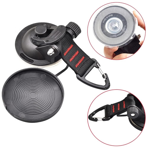 Suction Anchor Solution For Universal Car Awning, Heavy Duty Suction Cups With Hooks For Multi-Purpose Usage On Smooth Surfaces 1