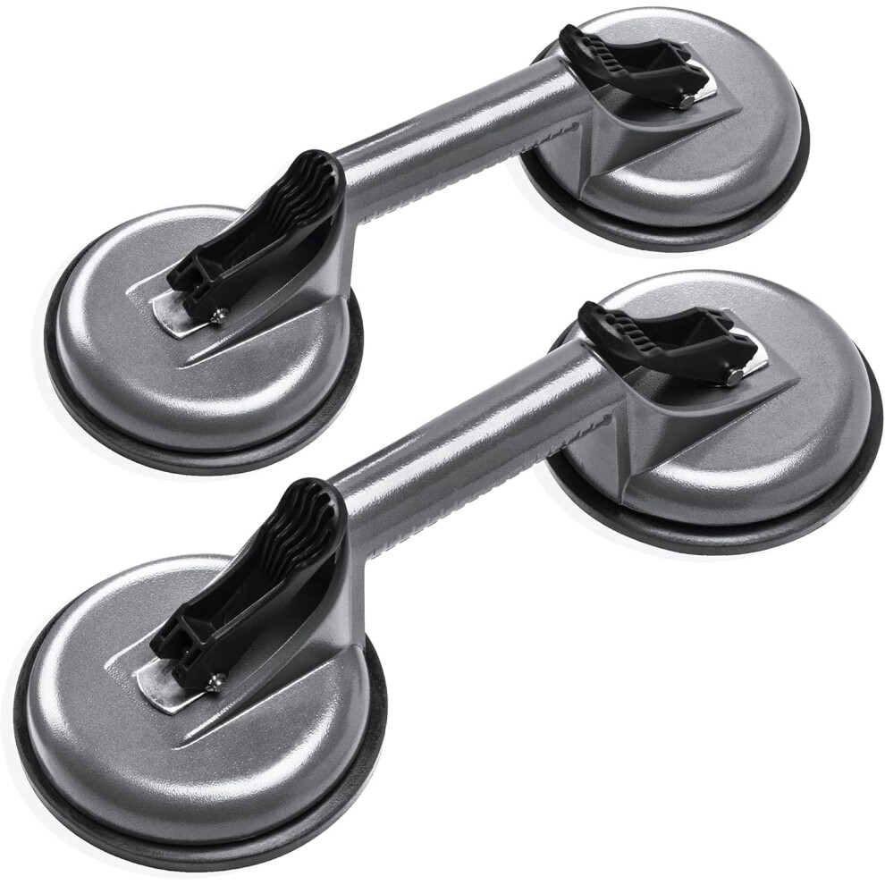 Triple Vacuum Suction Cup Lifter, Aluminium Alloy Body Ensures Unmatched Durability, Perfect For Lifting Heavy Glass, Stone Slabs And Equipment 9463374795056