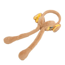 Adjustable Ear Muffs with Playful Rabbit Ears, Winter Earmuffs Featuring Motion-Activated Design, Cute Plush Ear Warmer Ideal for Holiday Gifting, Fur