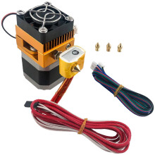 Kit Hotend Extrusora MK8 com Cabeça de Impressão de Bico de 0,2/0,3/0,4/0,5 mm para Impressora 3D DIY MakerBot Prusa I3 Reprap