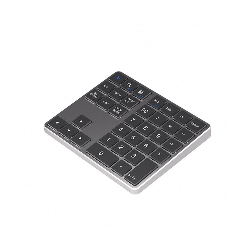 Dual Numeric Keypad 2.4Ghz Wireless Keyboard K35 Digital Keyboard 300Mah Rechargeable Numpad Gray 6031033287520